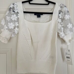 NWT French Connection Short Sleeve Sweater